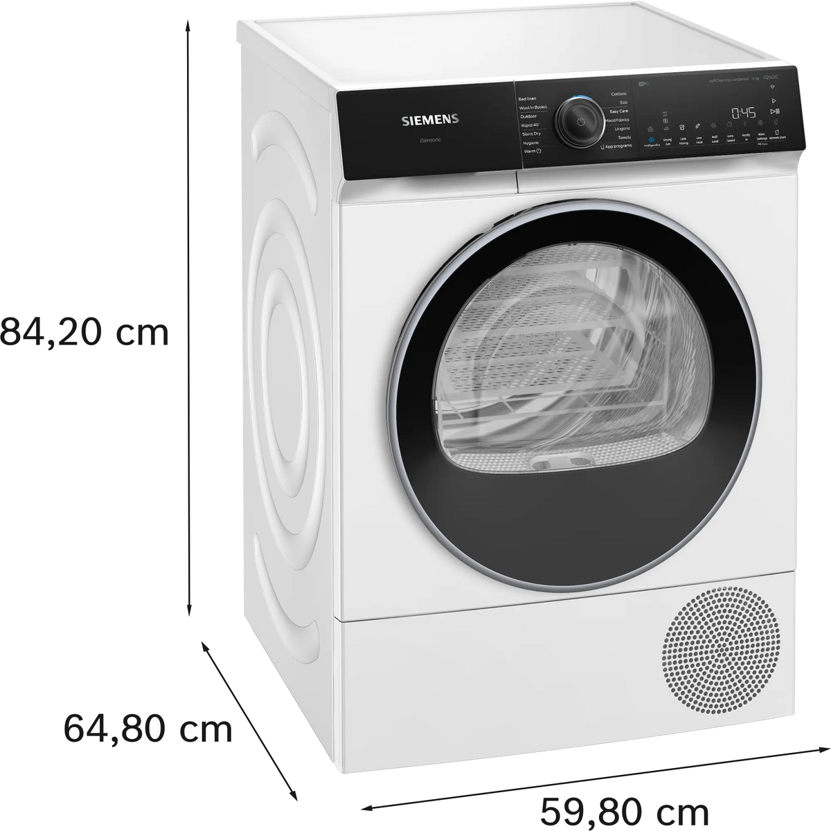 iQ500 Heat pump tumble dryer 9 kg WQ46H2D9IE