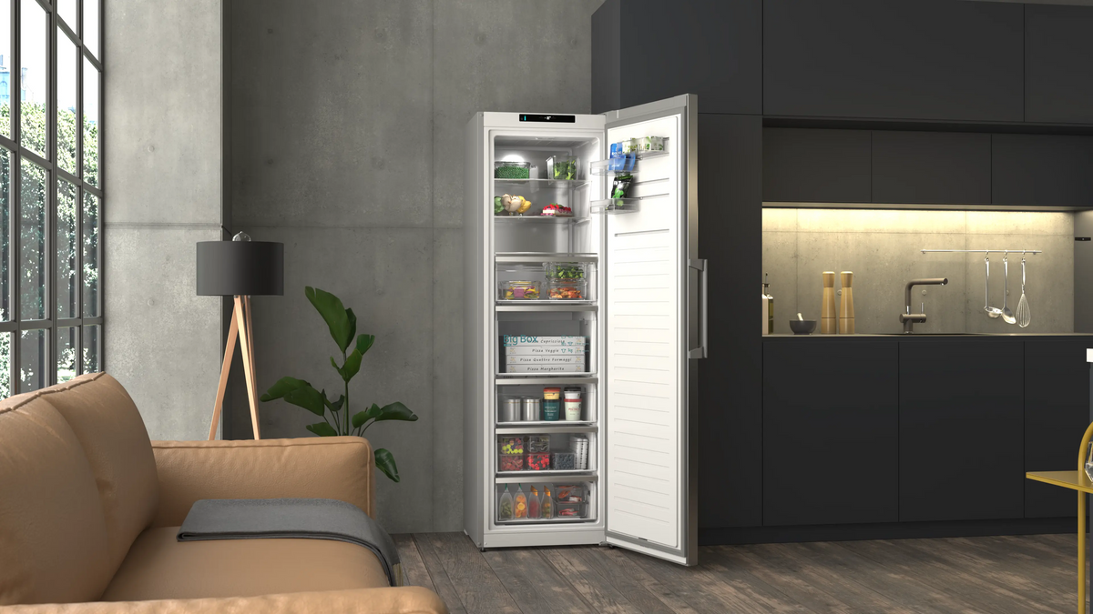 iQ300 Free-standing freezer 186.2 x 59.5 cm Inox GS36NVICGG