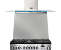 Rangemaster 90 Toledo Splashback Stainless Steel front view