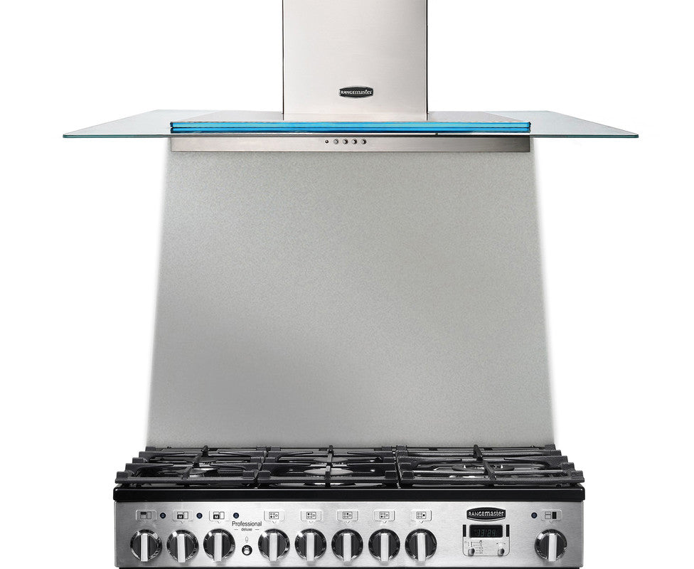 Rangemaster 90 Toledo Splashback Stainless Steel front view