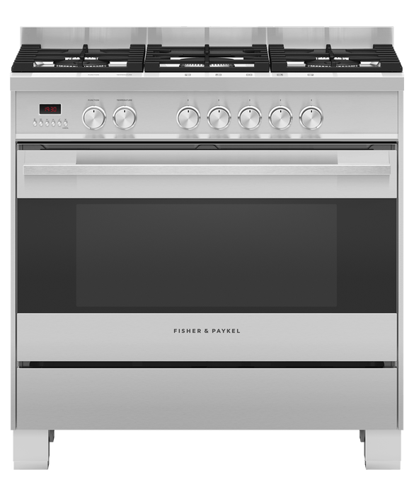 Fisher & Paykel OR90SDG4X1 90cm Series 7 Contemporary Dual Fuel 5 Burner Freestanding Cooker