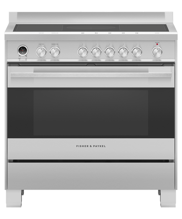 Fisher & Paykel OR90SDI6X1 90cm Series 9 Contemporary 5 Zone Induction Pyrolytic Freestanding Cooker