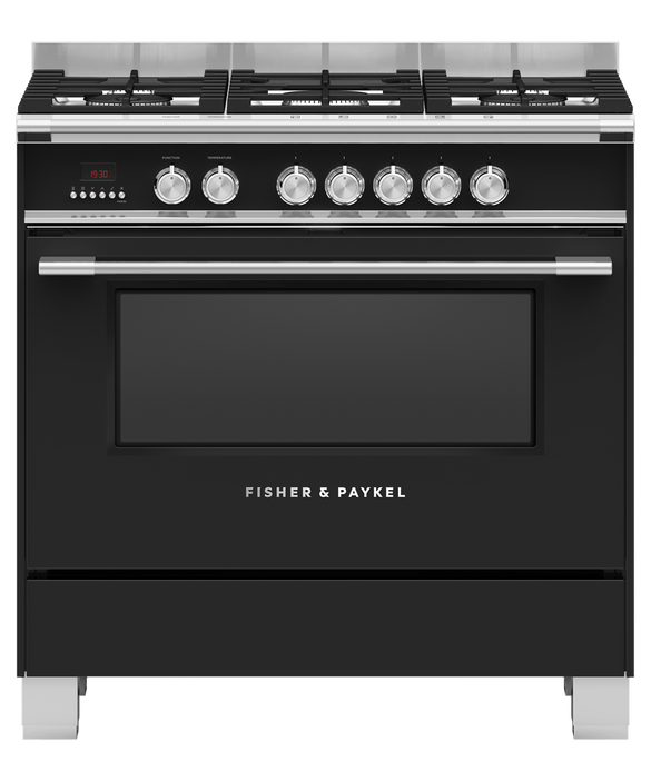 Fisher & Paykel OR90SCG4B1 90cm Series 7 Classic Dual Fuel 5 Burner Freestanding Cooker
