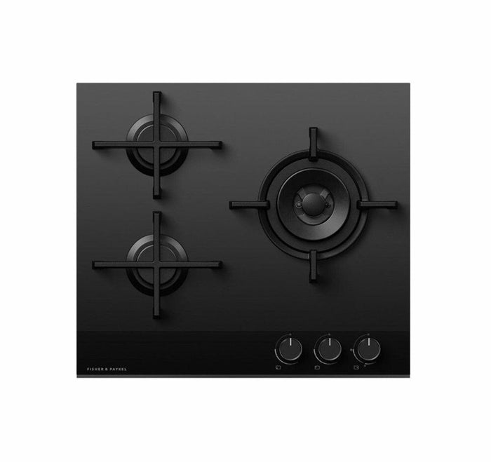 Fisher & Paykel CG603DNGGB4 60cm Series 9 3 Burner Gas Hob