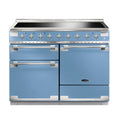 Rangemaster Elise 110cm Induction China Blue with Brushed Nickel trim Range Cooker front view
