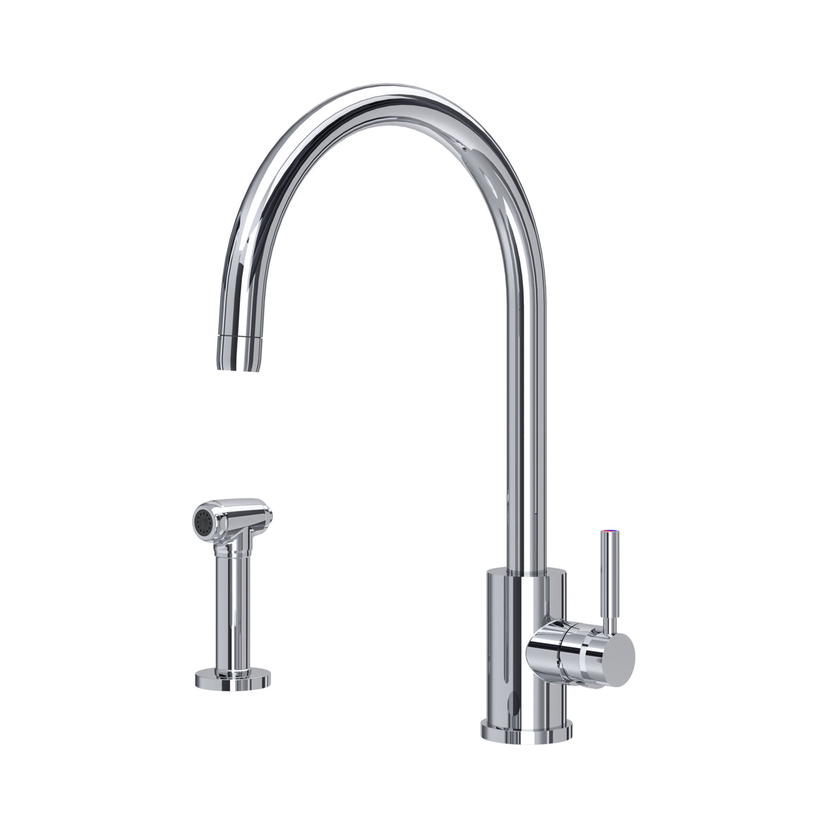 Perrin & Rowe Juliet Single Lever Sink Mixer with Rinse 4012 – Chrome