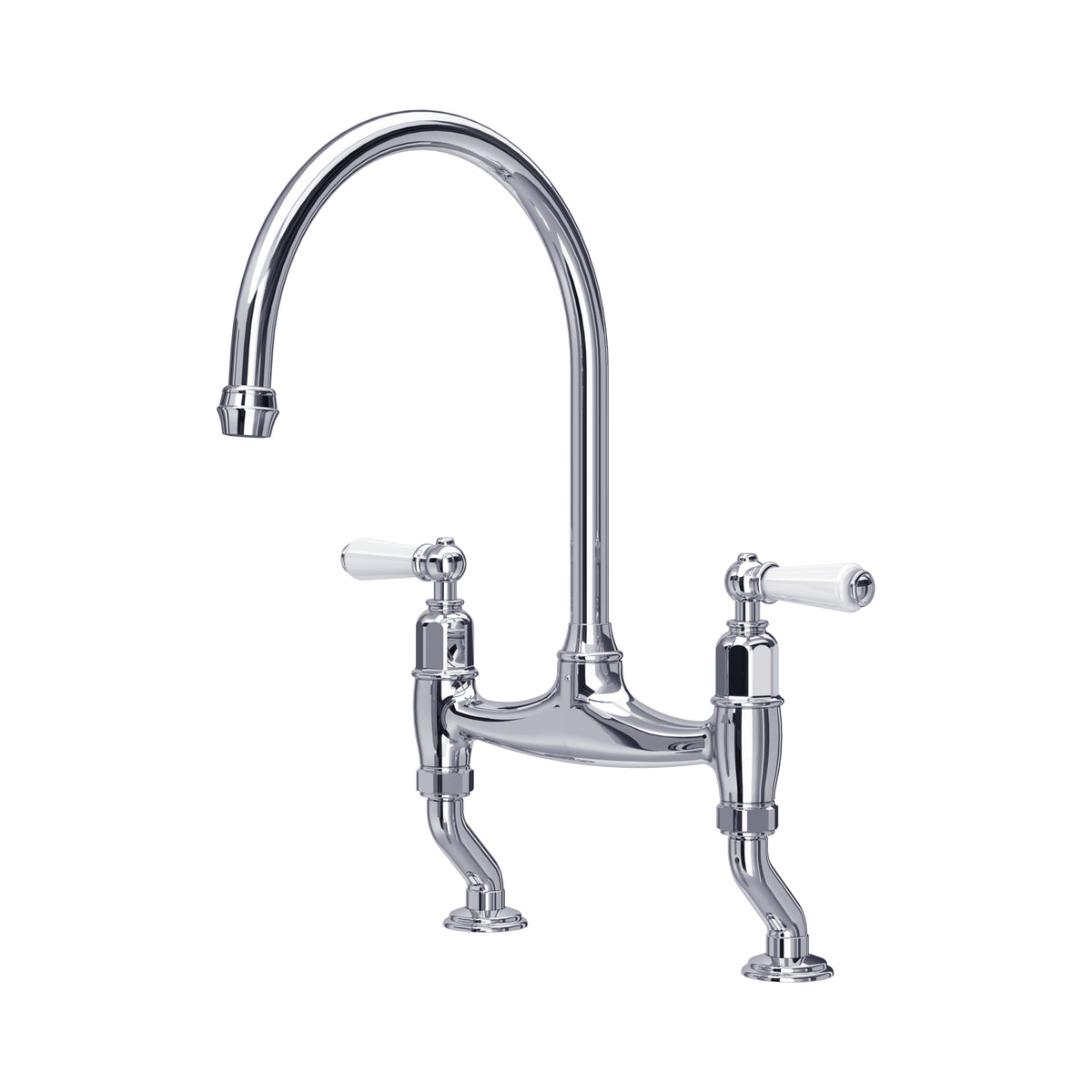 Perrin & Rowe Ionian Bridge Sink Mixer (Lever) 4193 – Chrome