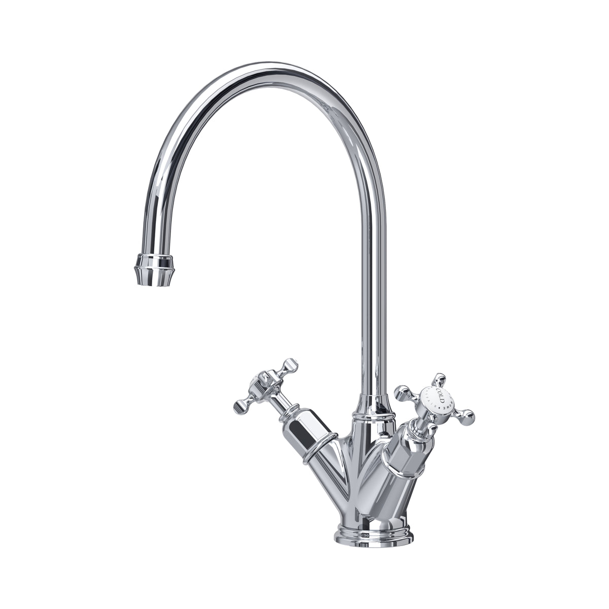 Perrin & Rowe Phoenician Monobloc Sink Mixer (Crosstop) 4385 – Chrome