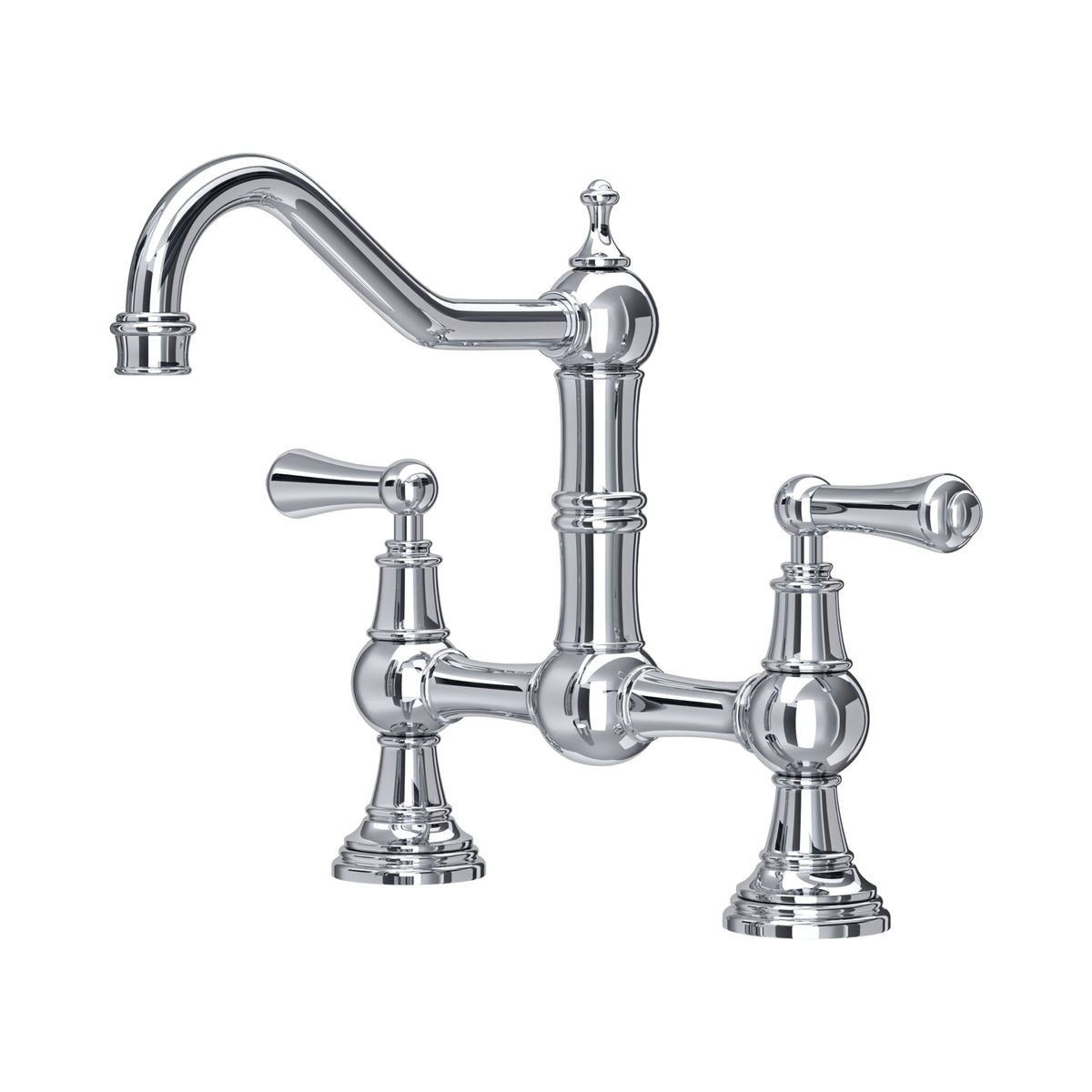 Perrin & Rowe Provence Bridge Sink Mixer 4751 – Chrome
