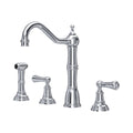 Perrin & Rowe Provence Widespread Sink Mixer with Rinse 4776 – Chrome