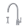 Perrin & Rowe Langbourn Monobloc Sink Mixer with Rinse 4846 – Chrome