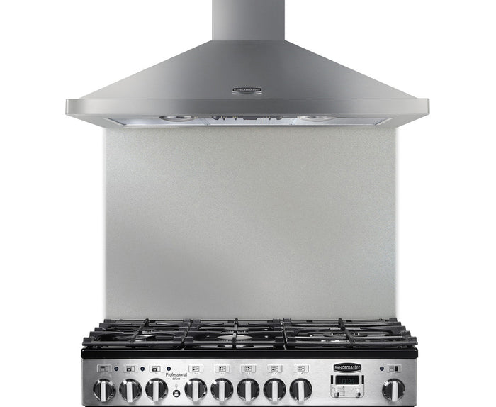 Rangemaster 90 Splashback Stainless Steel front view