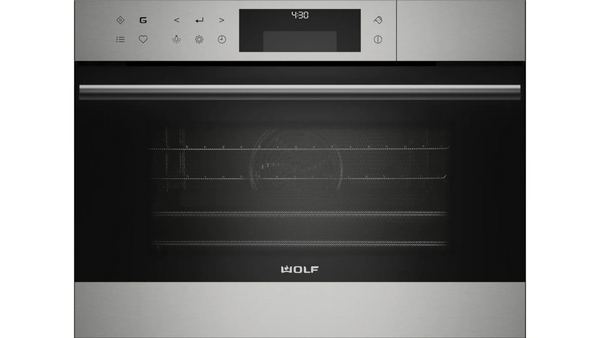 Wolf ICBCSO24TE/S/TH 60cm Convection Steam Oven Tubular Handle Ex-Display