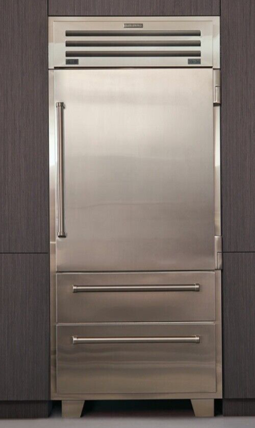 Sub-Zero ICBPRO3650 914mm Fridge Freezer Stainless Steel Solid Door Right Hand