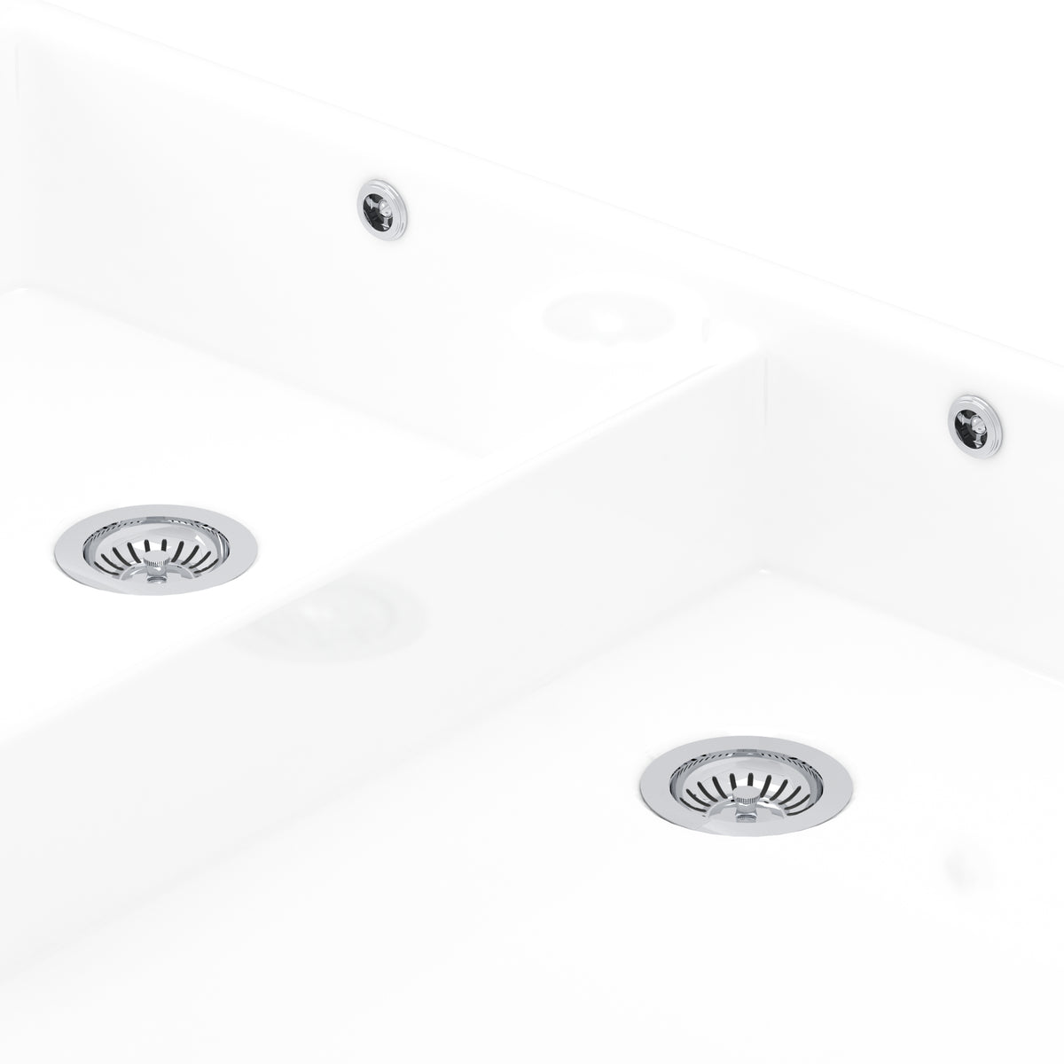 Perrin & Rowe Double Bowl Waste and Overflow Kit 6475 – Chrome