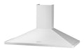 Rangemaster 110 Chimney Hood White / Chrome Cooker Hood front view