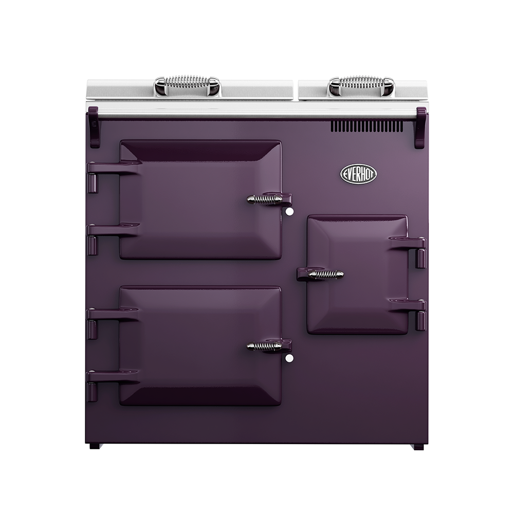 Everhot 90i Electric Range Cooker in Aubergine