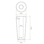 Bidbury & Co Alternative Tap Handles — Chrome — technical drawing