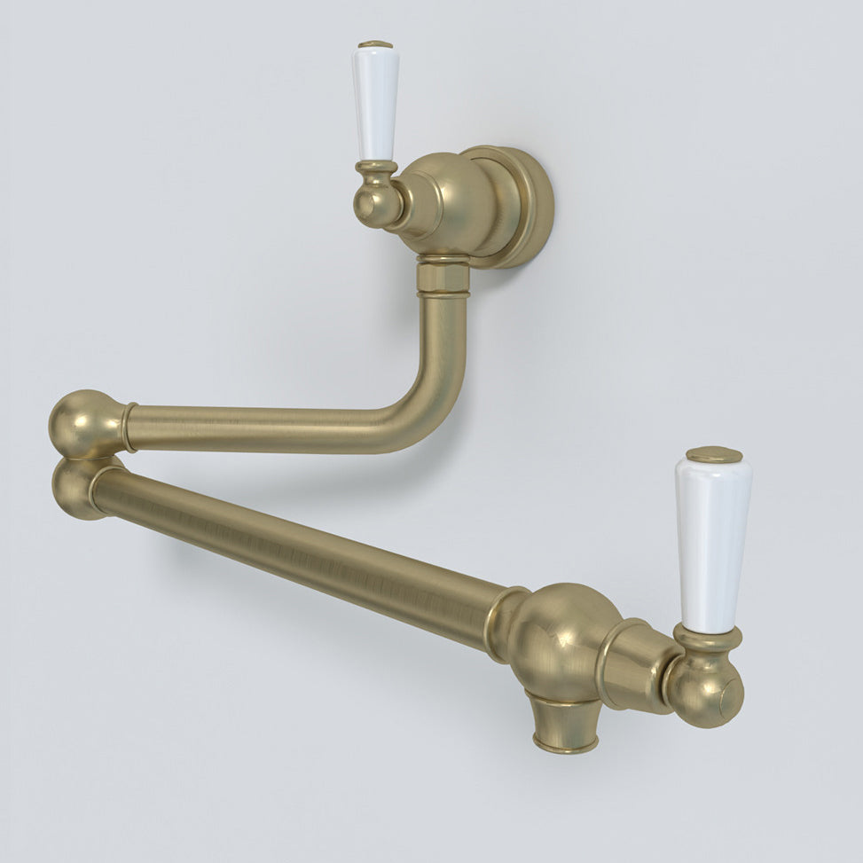 Bidbury & Co Aldsworth Pot Filler — Old English Brass