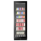 CELLA BV122S-BLACK freestanding drinks fridge – Black glass