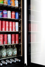 CELLA BV122S-BLACK freestanding drinks fridge – Black glass