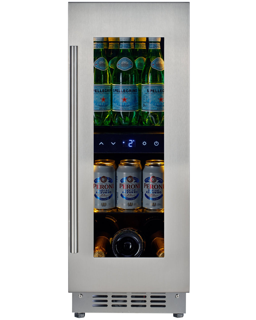 CELLA BV18-SSH undercounter drinks fridge – Stainless steel