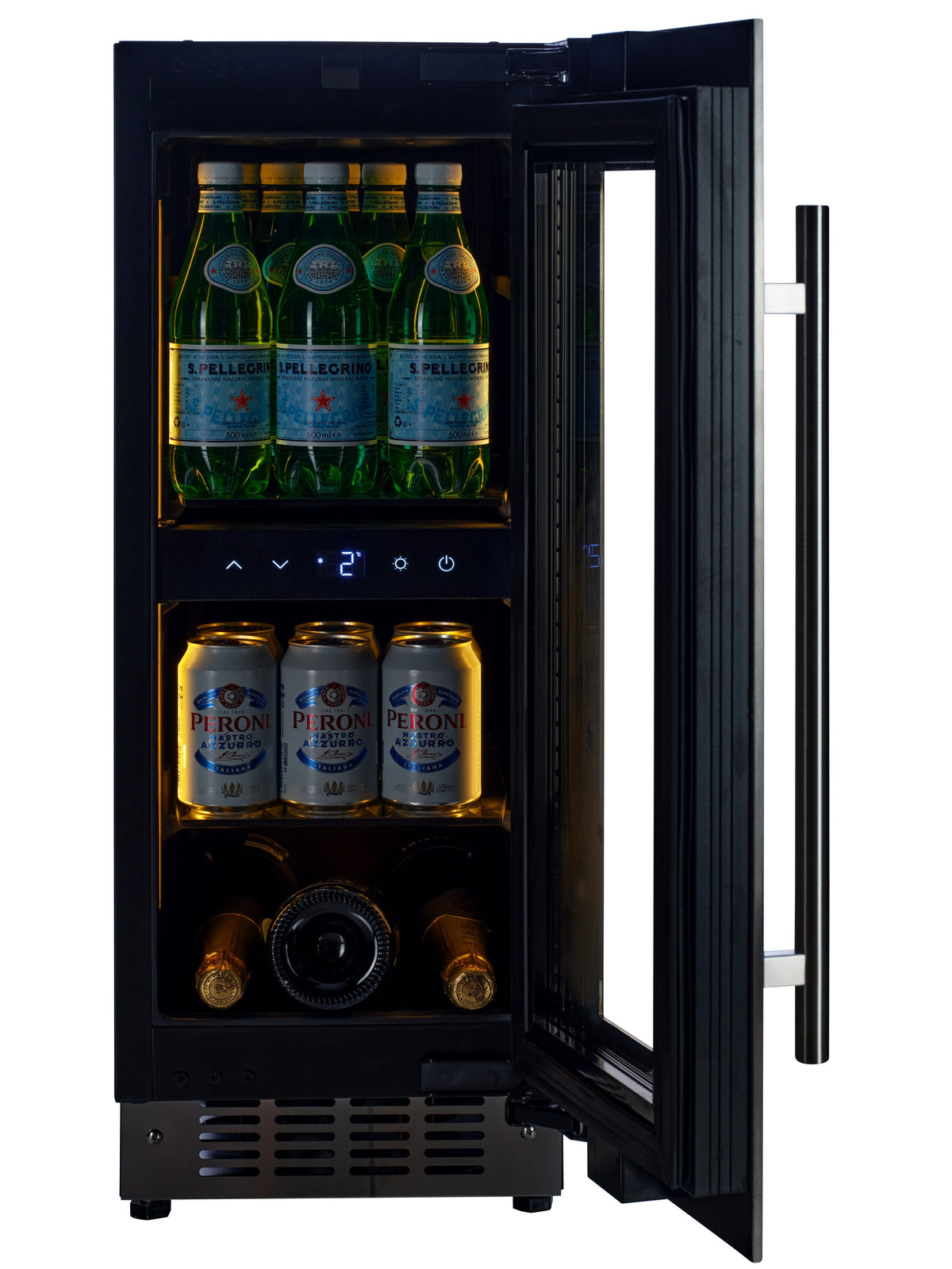 CELLA BV18-SSH undercounter drinks fridge – Stainless steel