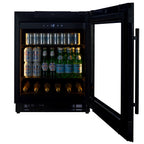 CELLA BV34-BH undercounter drinks fridge – Black glass