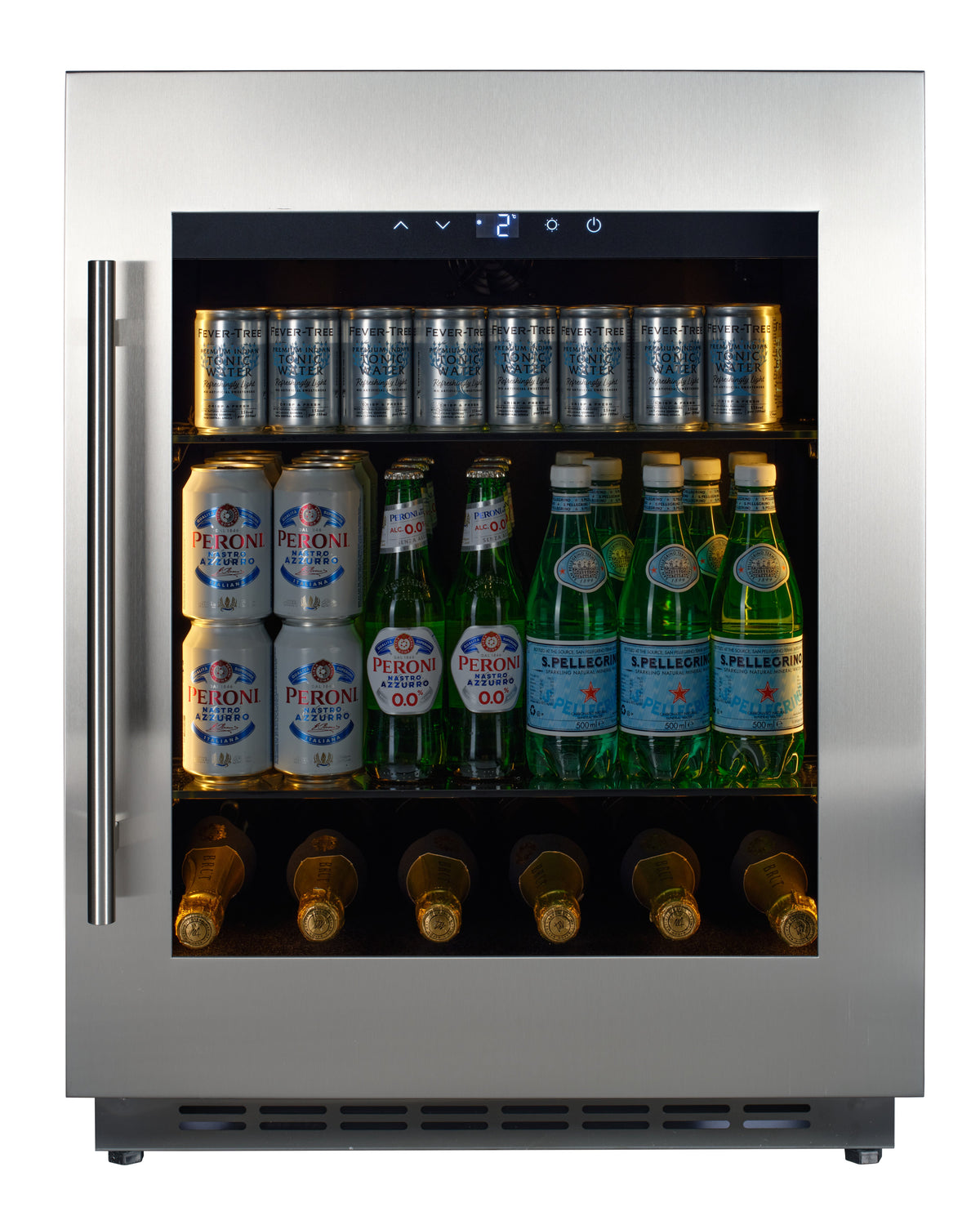 CELLA BV34-SSH undercounter drinks fridge – Stainless steel