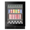 CELLA BV46S-BLACK freestanding drinks fridge – Black glass