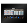 CELLA BVI-17B-TO integrated drinks fridge – Black glass