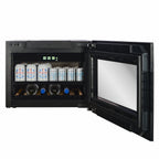 CELLA BVI-17B-TO integrated drinks fridge – Black glass
