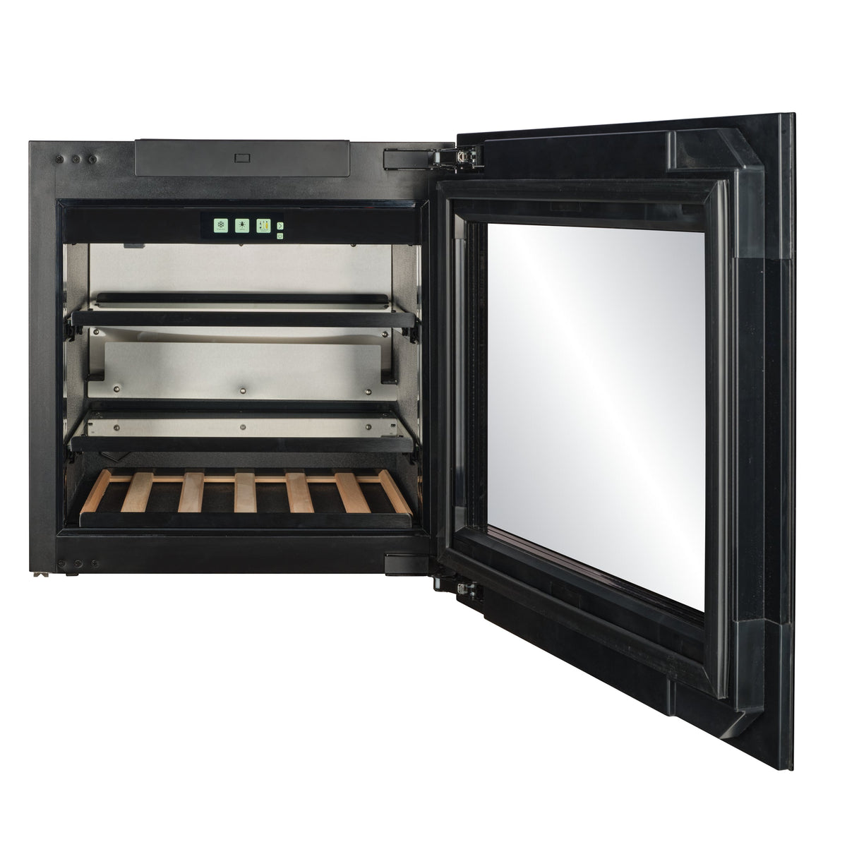 CELLA BVI-24B-TO integrated drinks fridge – Black glass