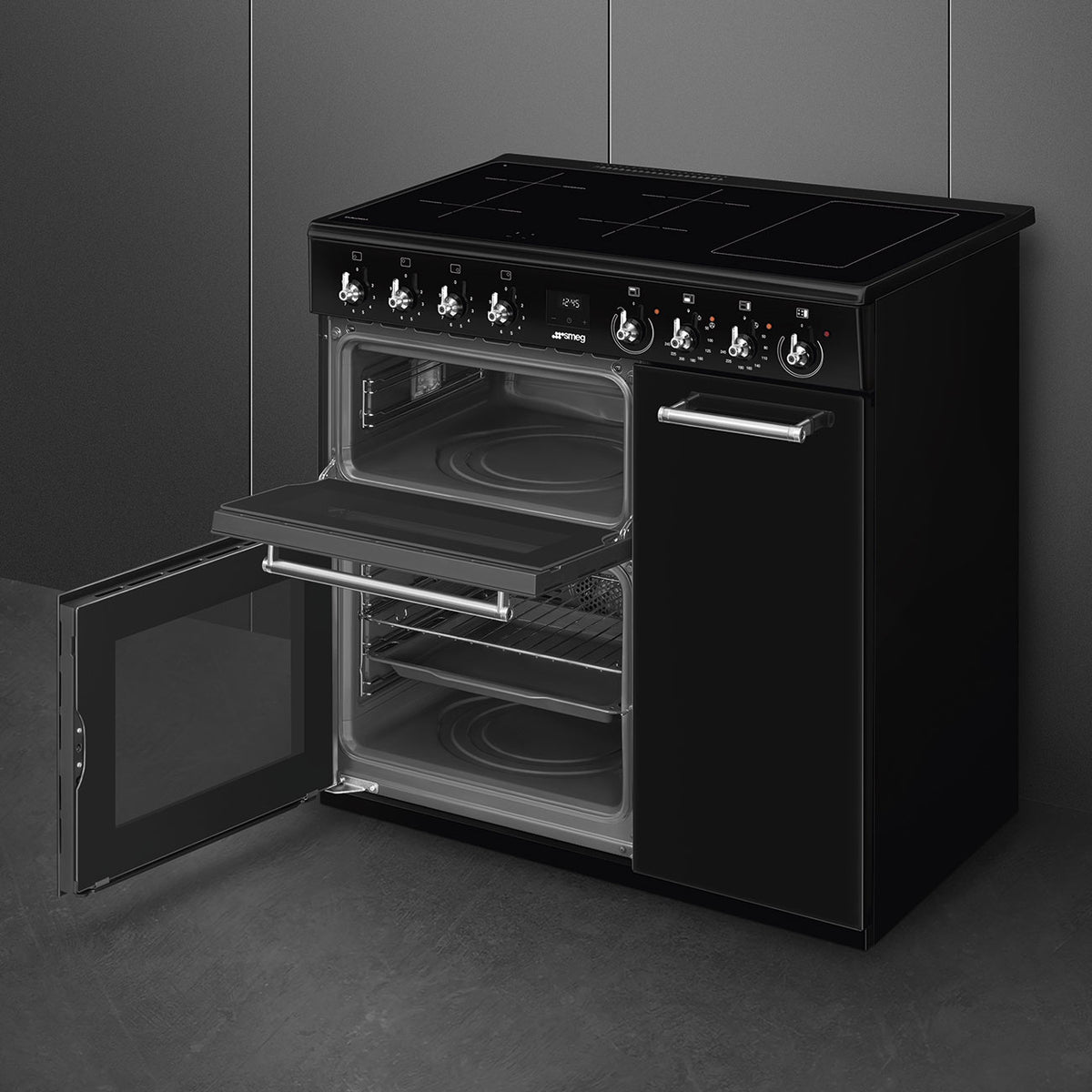 90x60 cm Concert Classic Full Electric Cooker with Induction Hob