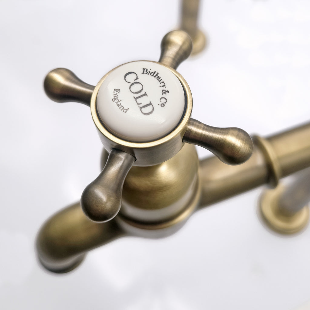 Bidbury & Co Caswell Kitchen Tap — Patinated Brass