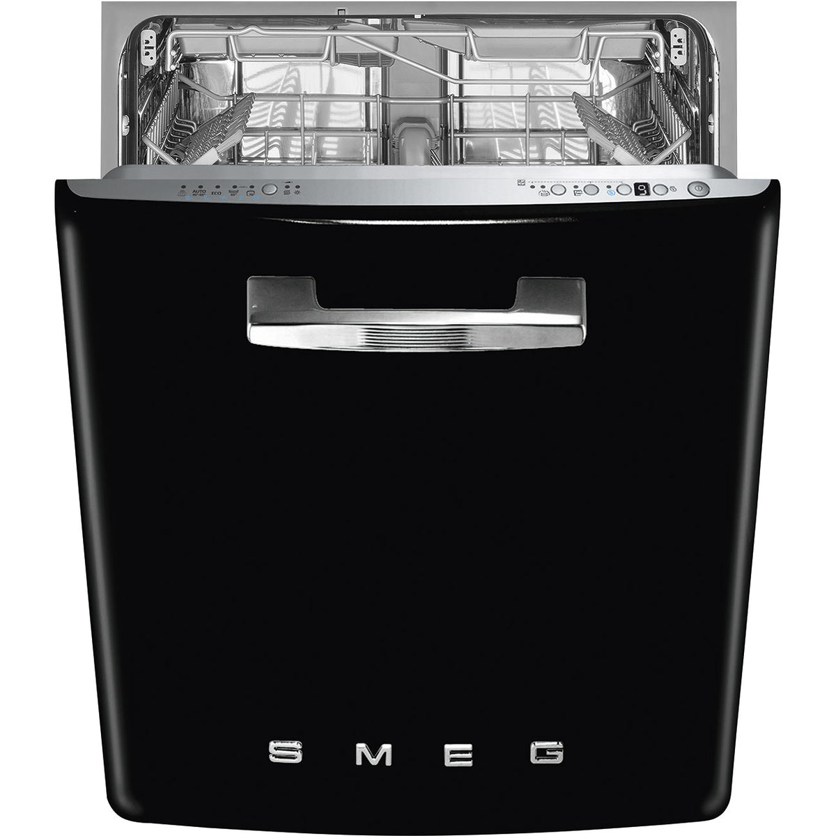 60 cm Retro Under counter built-in dishwasher, Black