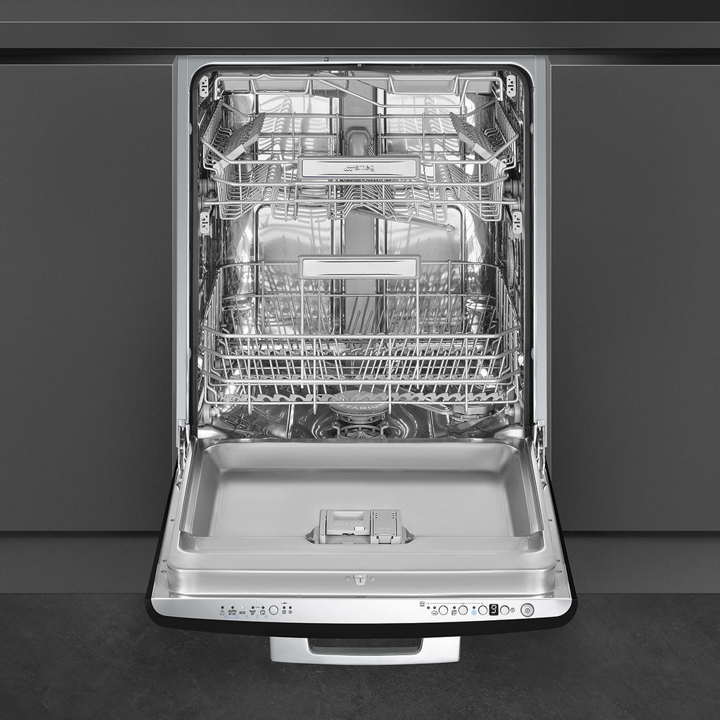 60 cm Retro Under counter built-in dishwasher, Black