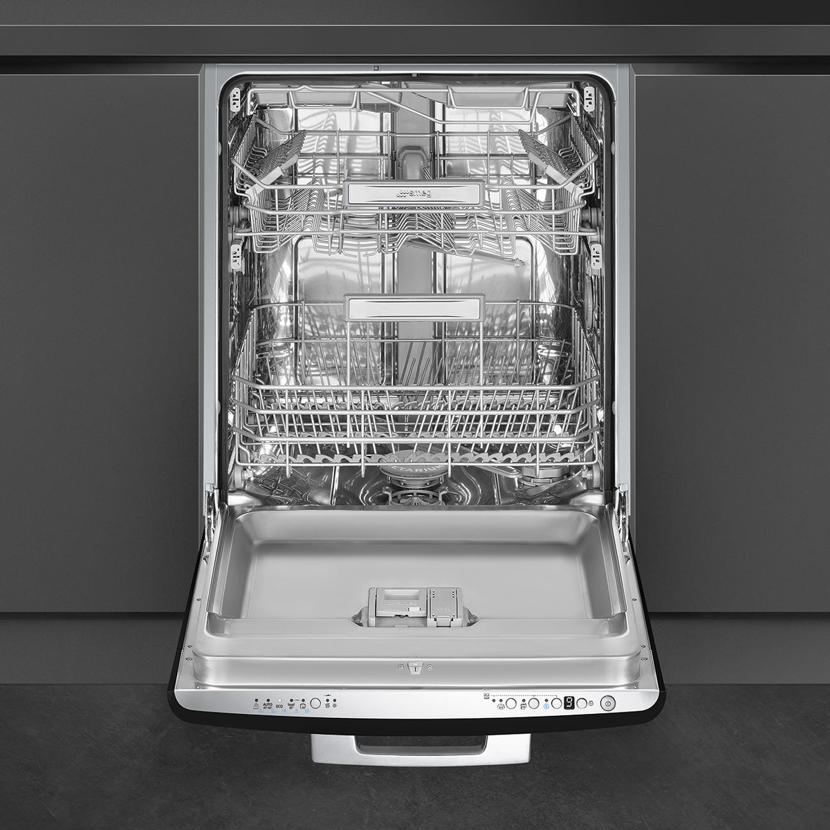 60 cm Retro Under counter built-in dishwasher, Black