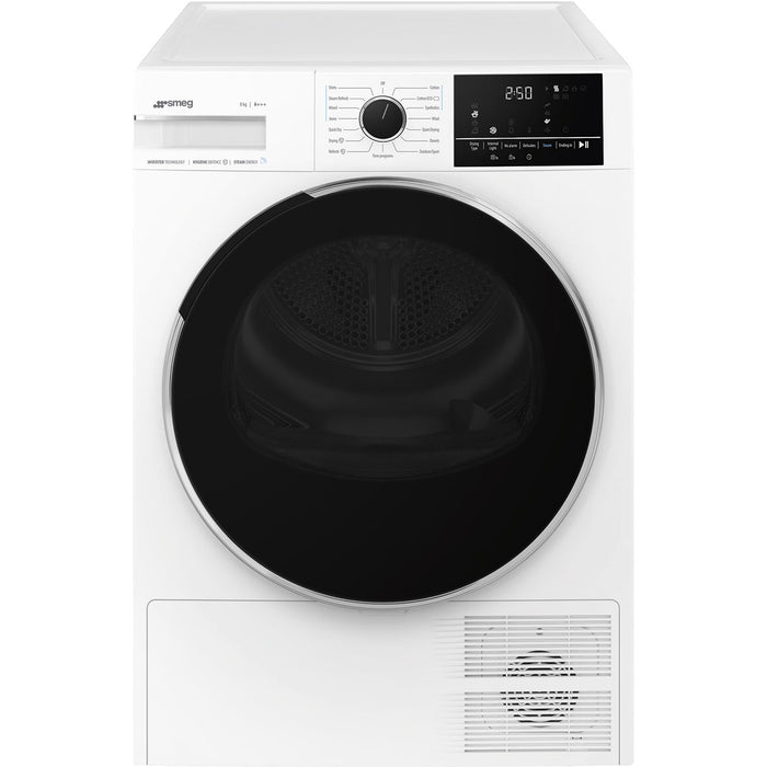 60cm Heat pump condenser Free-standing tumble dryer, White