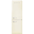 Retro Free Standing Refrigerator in Cream, Right hand hinge