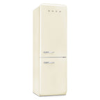 Retro Free Standing Refrigerator in Cream, Right hand hinge