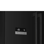 Free Standing French Style Fridge Freezer in Black