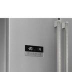 Free Standing French Style Fridge Freezer in Inox Look