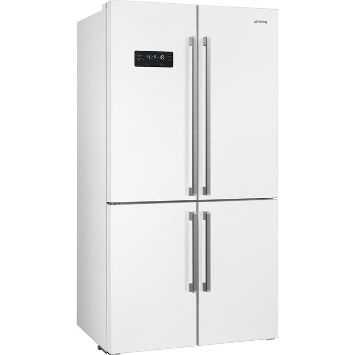 Free Standing American Style Fridge Freezer in White