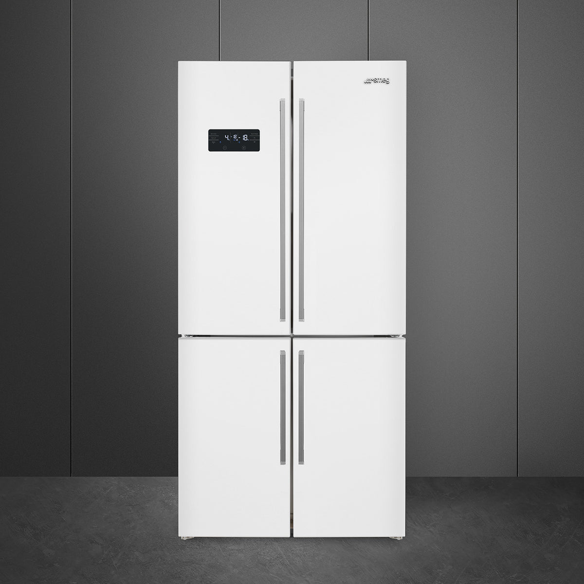 Free Standing American Style Fridge Freezer in White