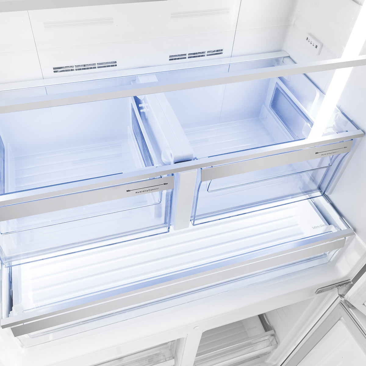 Free Standing American Style Fridge Freezer in White