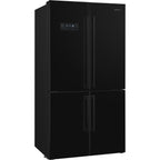 Free Standing American Style Fridge Freezer in Black