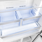 Free Standing American Style Fridge Freezer in Black
