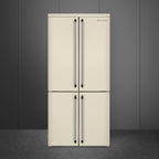 Free Standing American Style Fridge Freezer in Cream