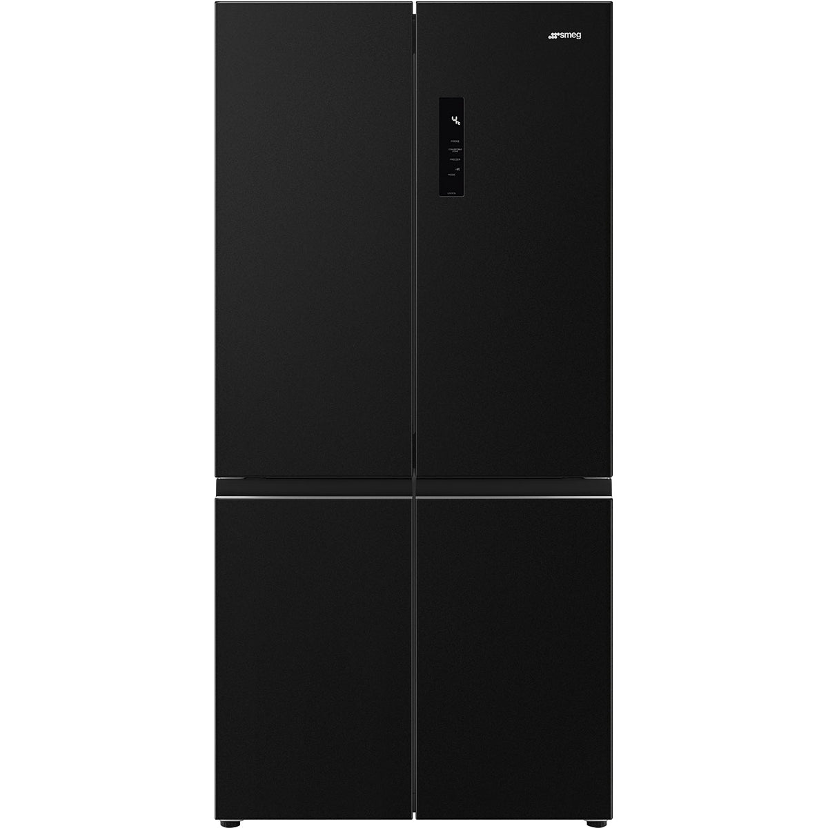 Free Standing American Style Fridge Freezer in Dark Inox Look